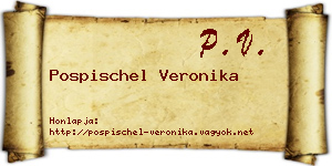 Pospischel Veronika névjegykártya